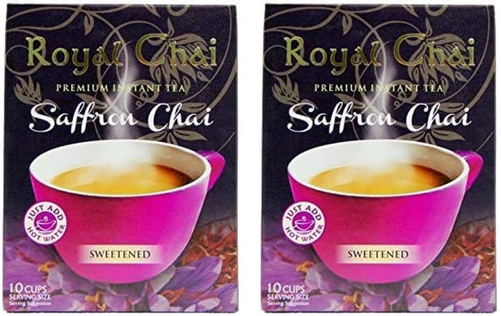 Royal Tea Masala Chai Sweetened Tub 400G (Pack of 2) – Premium Instant Masala Indian Tea