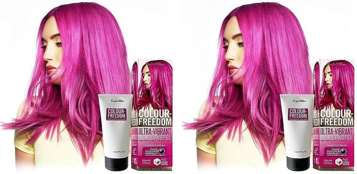 Colour-Freedom 150Ml Mystic Purple Semi-Permanent Hair Colour - Ultra-Vibrant Vegan Friendly Colour Mask with Shine Booster Complex - Ammonia Free Colour Lasts up to 6-10 Washes