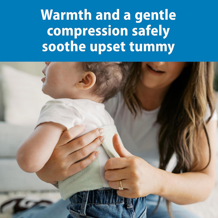 Infant Gripebelt for Colic Relief, Heated Tummy Wrap, Baby Swaddling Belt for Gas Relief, Natural Relief for Upset Stomach in Babies and Toddlers, Lamb,0-3M