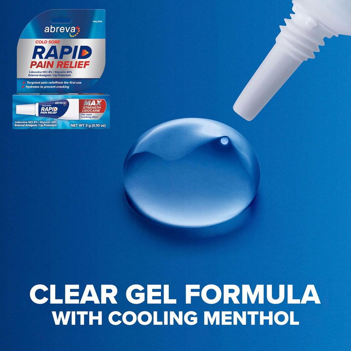 Cold Sore Treatment Rapid Pain Relief Cream - 1 Tube, 3 Grams