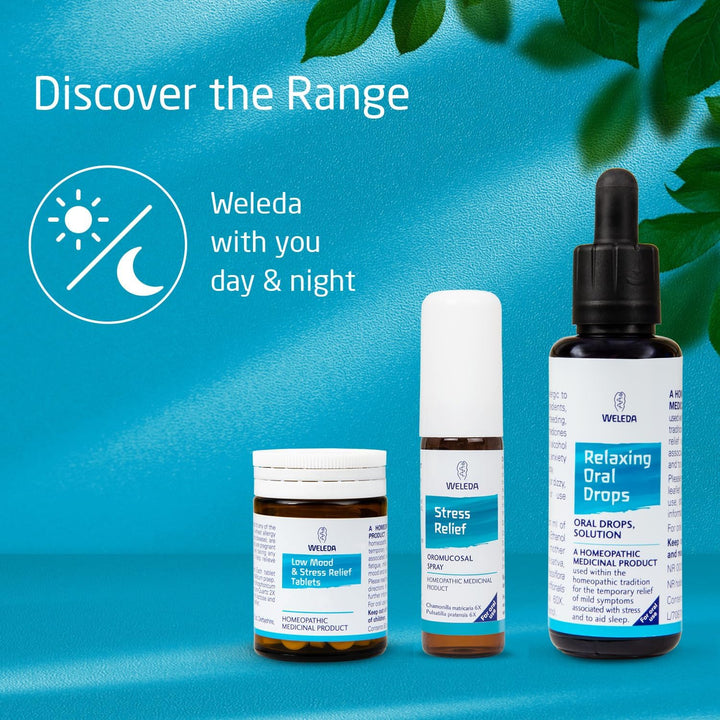 Relaxing Oral Drops, Mild Symptoms Associated with Stress, Promotes Relaxation & Sleep, Avena Sativa, Valerian Root, Homeopathic Medicinal Product, Vegan, 50Ml