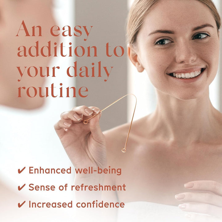 Arista Tongue Scraper 1 Pack, Tongue Cleaner for Adults, Copper Tongue Scraper, Bad Breath Treatment for Adults, Ayurveda Products, Oral Care Product