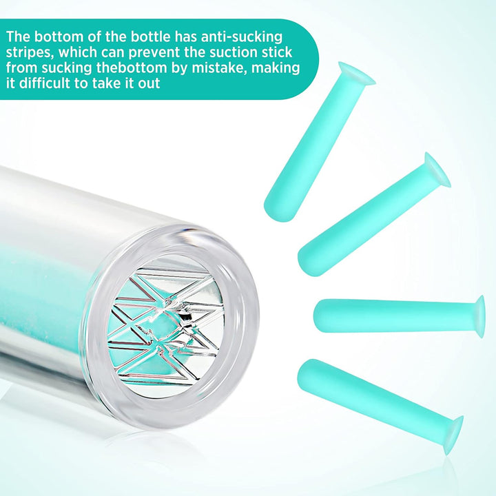 4 Pieces Silicone Contact Lens Inserter Daily Contact Remover Hard Lenses Remover for Monthly Daily, Portable Travel Lens Remover Lens Suction Holder for Meeting Outdoor Exercise (Green)