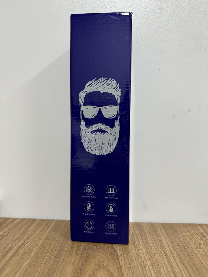 Beard Straightener Combs for Men, Multifunctional Ionic Hair Beard Straightener Brush Heated Beard Brush for Men Electric Hair Straightening Styler Tools for Home and Travel