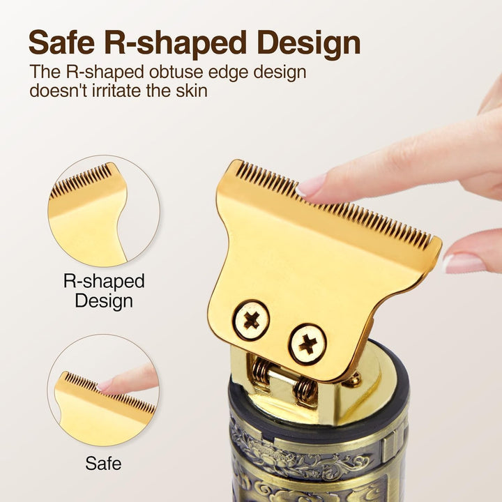 Upgraded Hair Clipper for Men, Hair Trimmer Shaver with LCD Display, Professional Beard Trimmer Barber Clippers Cordless Detailer Trimmer, Long-Lasting Battery Clippers for Haircuts, Gifts for Men