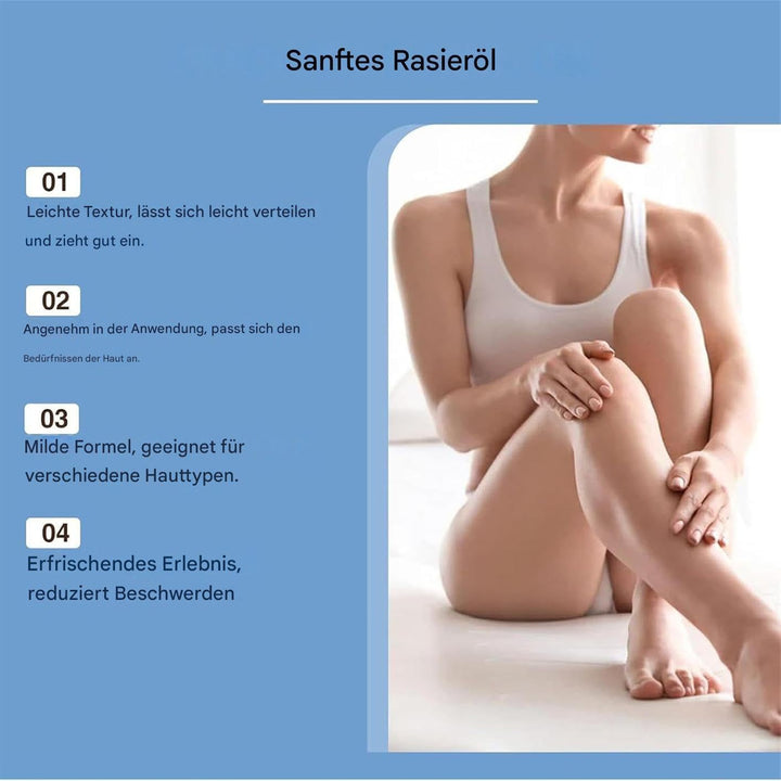 Shaving Oil for Women - 100 Ml Gentle Moisturising Non-Greasy Skin Care - Bikini Pre-Shaving Oil for Women | for Dry Sensitive Skin before and after Bikini Arms Legs Face Women Men