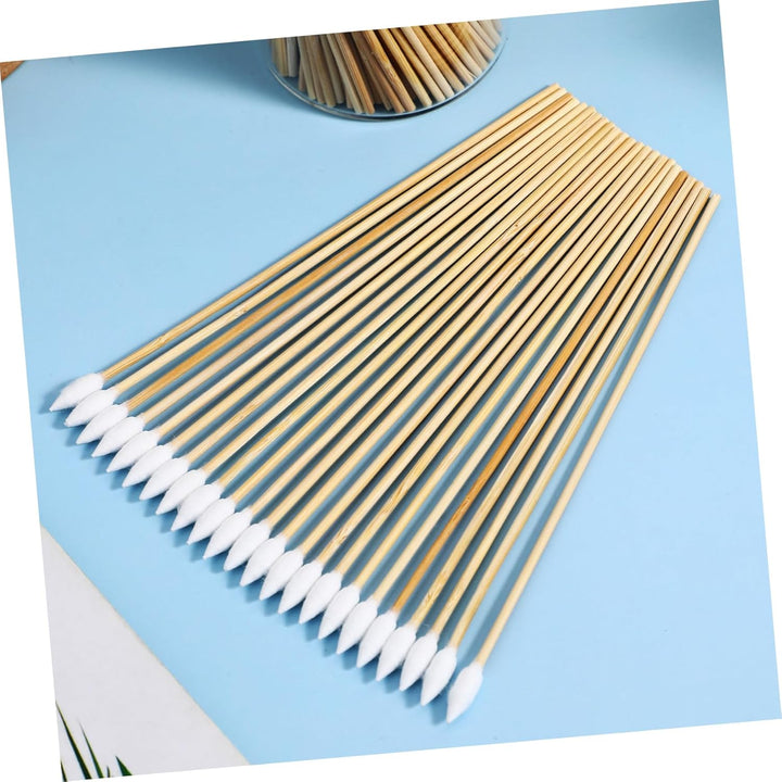 500Pcs Long Precision Cotton Swabs Ear Cleaning Swabs Makeup Applicator Sticks Cotton Tipped Applicator Keyboard Cleaning Tools