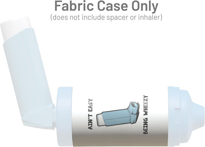 Spacer Cover in over 30 Designs – Vegan Leather Spacer Case for Kids and Adults – Handmade in England (Aint Easy Being Wheezy, Aerochamber plus Flow-Vu)