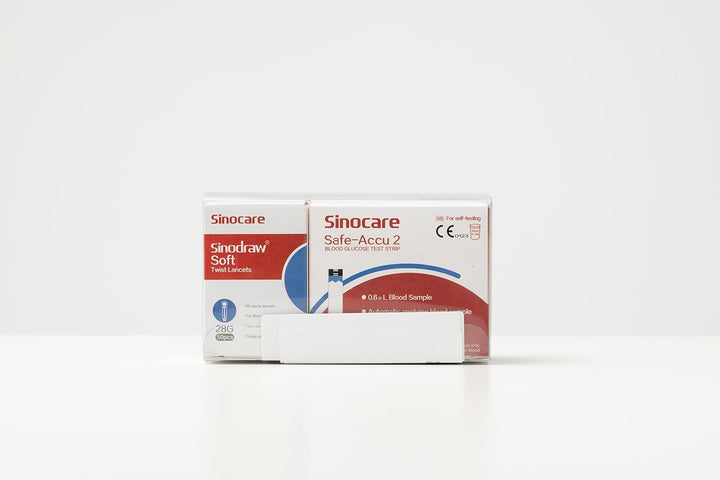 (Safe-Accu2) Glucose Test Strips/Blood Sugar Test Strips 50 Pcs No Code/For  Safe-Accu2 Blood Glucose Monitor Only