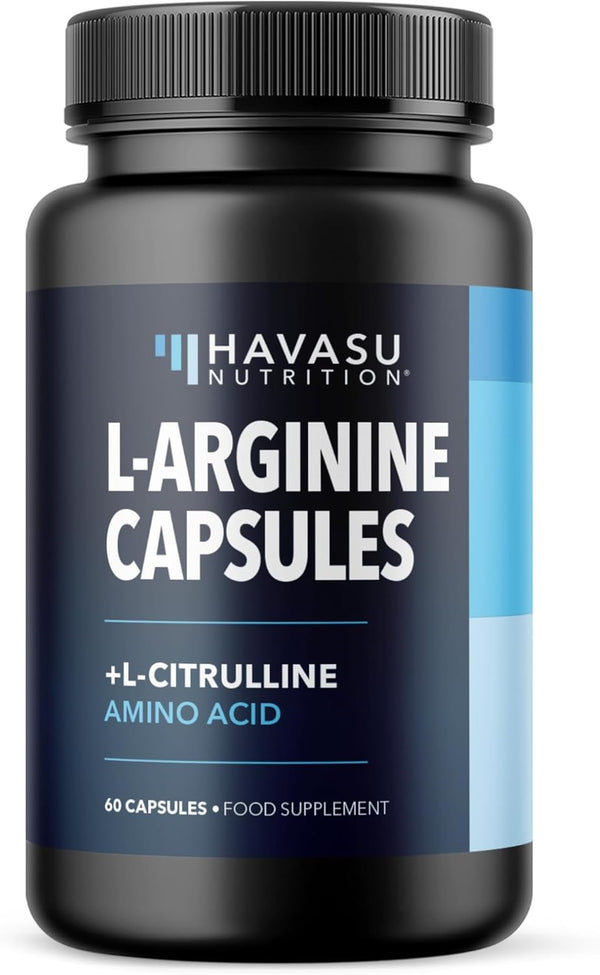 L Arginine Supplement for Men | NO Nitric Oxide Supplements for Men | Workouts & Endurance | L-Arginine L Citrulline Complex with Beet Root Powder for Male Health | Non-Gmo, Gluten-Free | 60 Ct