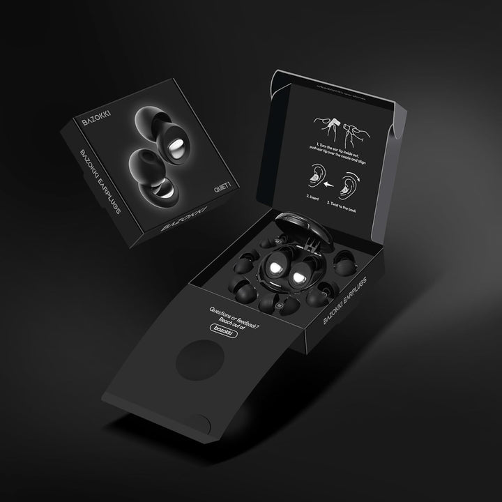 Ear Plugs for Sleep 2.0 - Metal  Mute Upgrade | 45Db Lab-Proven Noise Cancelling, Military Silicone for Side Sleepers, Reusable + 8-Tip Fit System