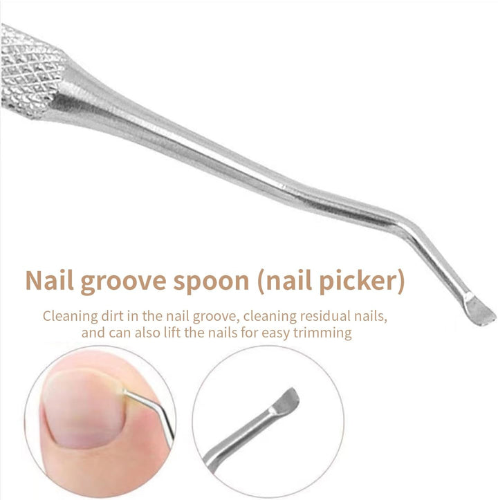 2 Types Ingrown Toenail Treatment Patch with Ingrown Toenail Tool for Toenail Care Protect Toe Nail