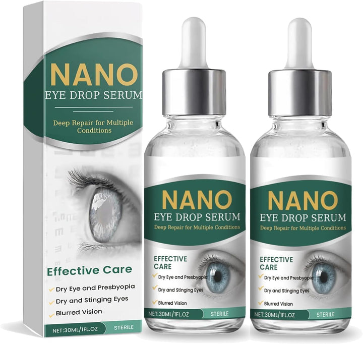 Nano Eye Drops Essence, a Dry Eyes Lubricant Made with Natural Ingredients, Is Suitable for All Eye Strain and Relieves Eyes Fatigue