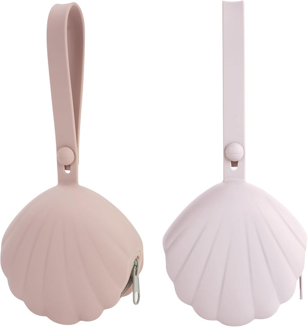 Dummy Case, 2 Pack Dummy Holder Case, Portable Leakproof Design Silicone Pacifier Holder Dummy Box, Pacifier Case for Home, Travel, Easy Clean, Bpa-Free