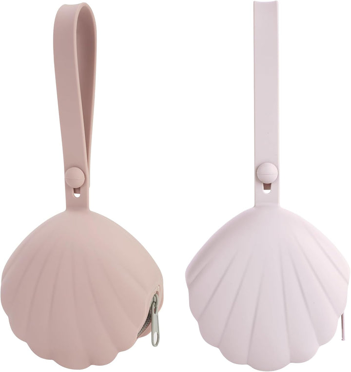 Dummy Case, 2 Pack Dummy Holder Case, Portable Leakproof Design Silicone Pacifier Holder Dummy Box, Pacifier Case for Home, Travel, Easy Clean, Bpa-Free