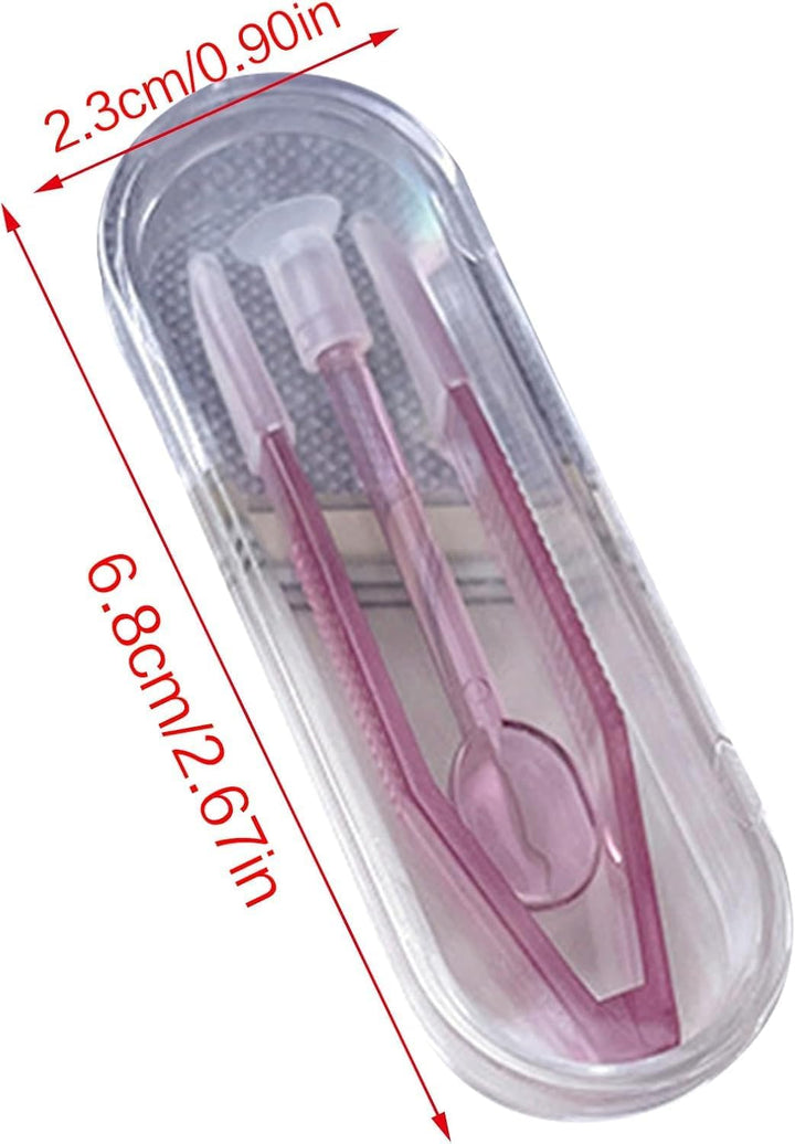 Purple Practical Contact Lens Insertion and Removal Tool Set Practical Equipment Supplies for Students Office Workers House Contact Lens Wearing Tool Kit Lens Care
