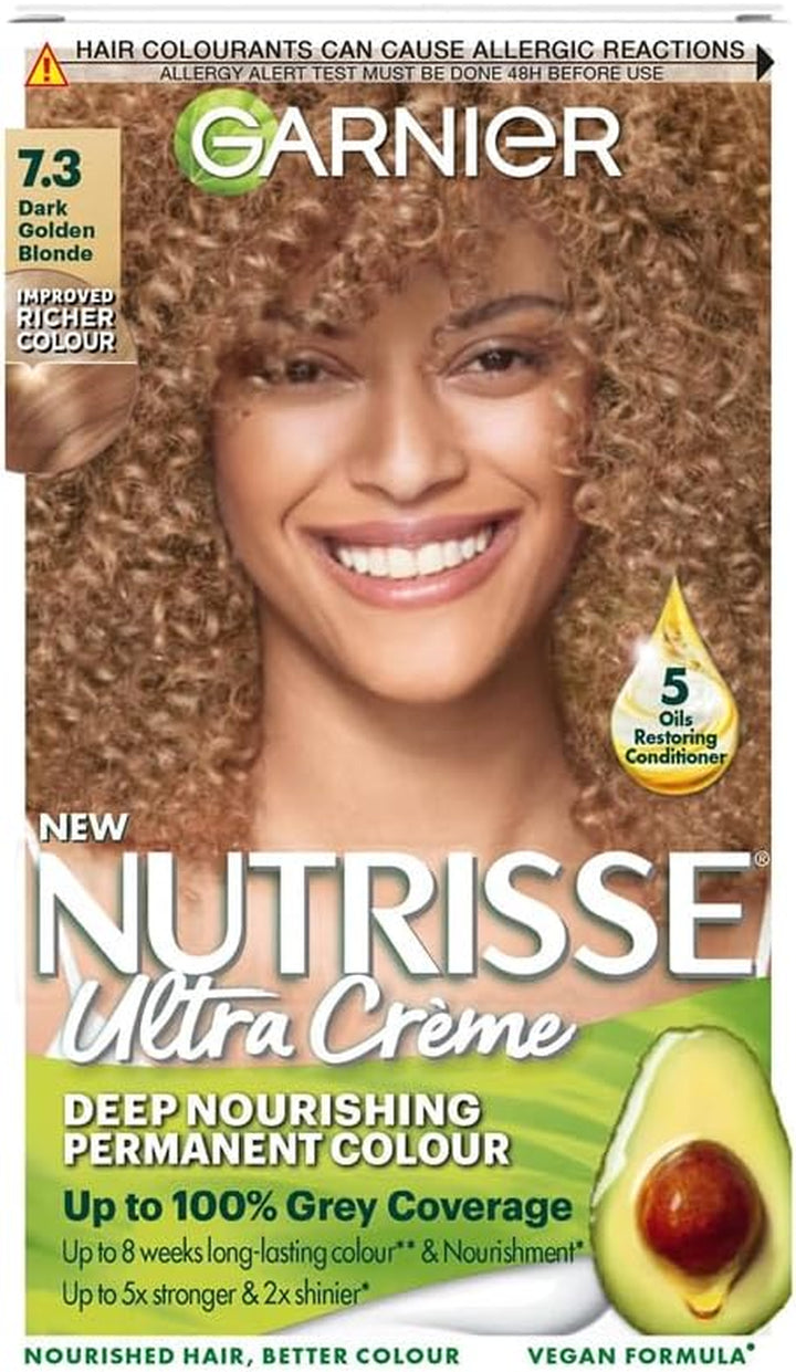 Nutrisse Permanent Hair Dye, Natural-Looking, Hair Colour Result, for All Hair Types, 5 Mocha Brown