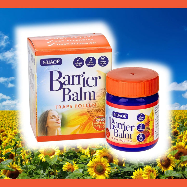 Hayfever & Allergen Barrier Balm – Traps Pollen, Allergens & Dust | Infused with Aloe Vera – Suitable for Daily Use (50G)