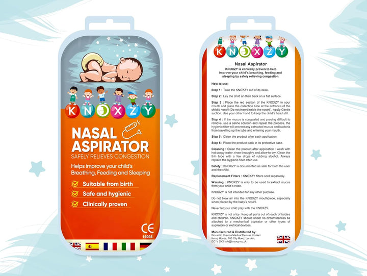 Baby Nasal Aspirator with 9 Extra Hygiene Filters