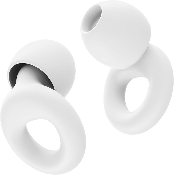 Ear Plugs for Noise Reduction–Super Soft, Reusable Hearing Protection in Flexible Silicone for Sleep, Noise Sensitivity & Flights-8 Ear Tips in Xs/S/M/L–27Db Noise Cancelling–Light Blue