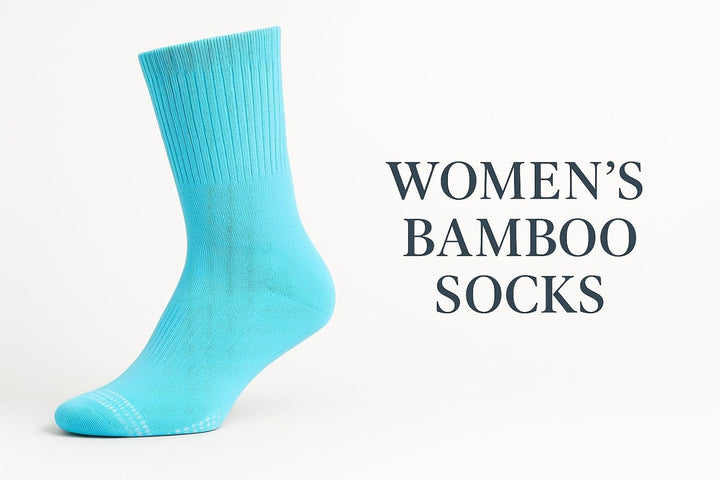 Ladies Bamboo Diabetic EXTRA WIDE Non-Binding Socks with Hand Linked Toe Seam -Lightweight Women’S Non-Elastic Socks Diabetic Crew Sock Women Everyday Use UK Size 4/8 (Assorted, Pack of 3)