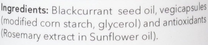 Blackcurrant Seed Oil Extract Vegetable Capsules - Pack of 60