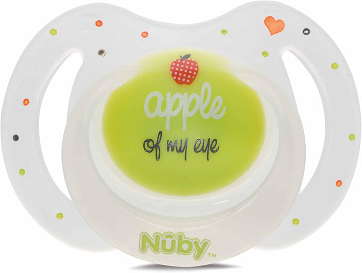 Nûby ID5887SFSN Green LM Little Moments Soothers (0-6 Months, Green