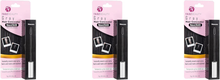 Grey Hair Root Cover up Mascara | Instant Dark Brown Touch up Wand for Men & Women, Quick Concealer Brush to Hide Grey Roots, Easy Temporary Hair Colour Solution (Dark Brown)