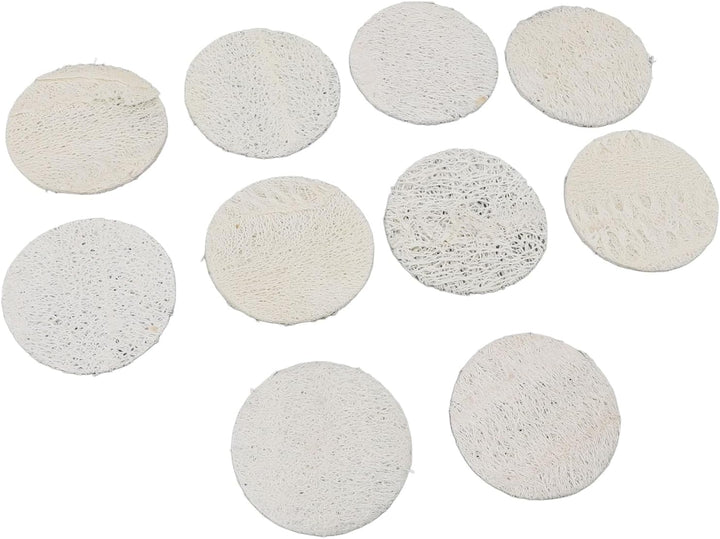 10Pcs Loofah Dish Scrubber Reusable Sponge Set 2.4X2.4In Clean Plates Pots with Sturdy Fibers, Strong Absorbency for a Cleaner Kitchen