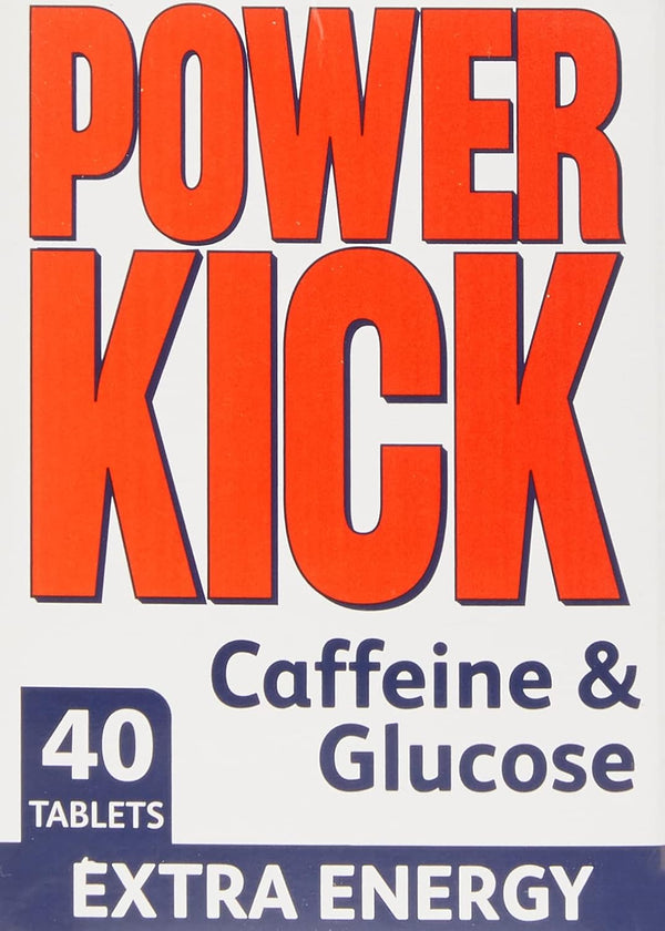 Power Kick Extra Energy Caffeine & Glucose Tablets X 40