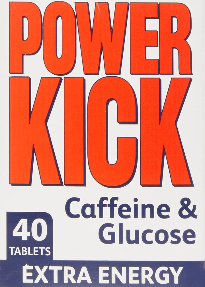 Power Kick Extra Energy Caffeine & Glucose Tablets X 40