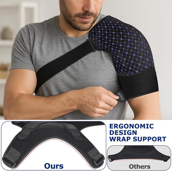 Shoulder Support for Men and Women, Adjustable Shoulder Brace Strap for Relief Pain Fits Left and Right(L/Xl)