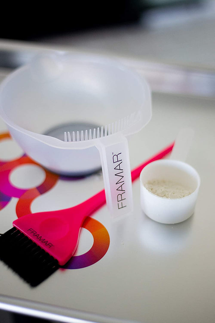 Classic Hair Dye Brush – Hair Colour Brush for Highlights Hair Dye Kit, Hair Tint Brush for Highlight Kit, Tinting Brush for Bleach Hair Dye, Hair Bleach Kit, Hair Colouring Brush – Pink