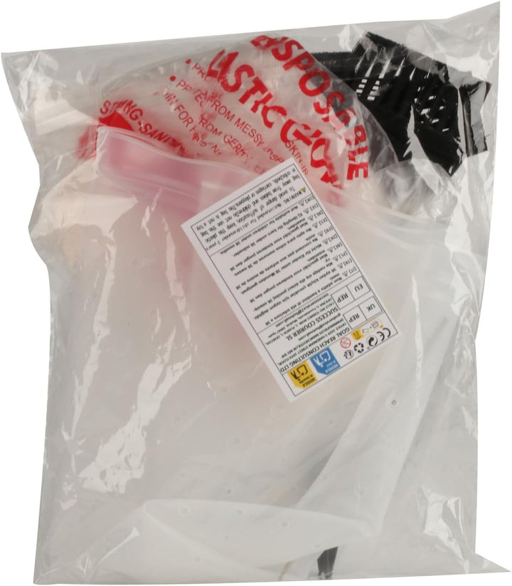 1 Pcs Silicone Pre-Punched Hair Highlighting Cap for Colouring and Streaking, with 5 Coloring Brushes and 1 Needle, for Salon Use.