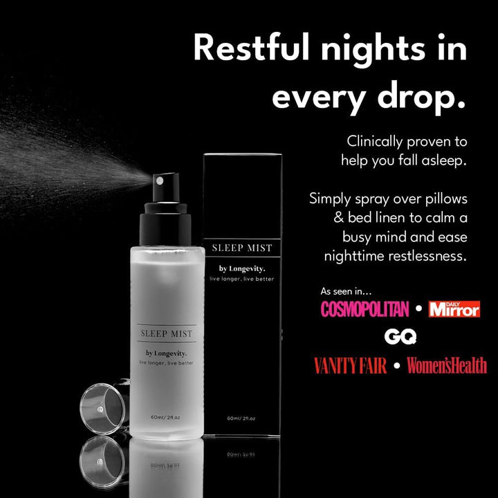 Deep Sleep Pillow Spray – 60Ml Lavender Chamomile Mist with 10 Calming Oils – Natural Vegan Cruelty-Free Aromatherapy for Restful Sleep |  Store