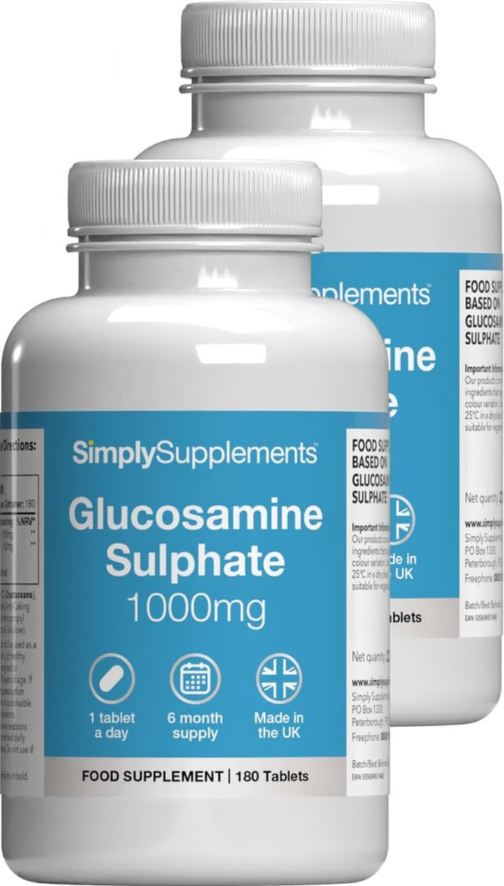 Glucosamine Sulphate 2KCL 1000Mg | One-A-Day Potent Formula | Supports Active Living | 120 Fast Release Tablets = 4 Months’ Supply | Marine Sourced | Made in the UK in Accordance with GMP Standards