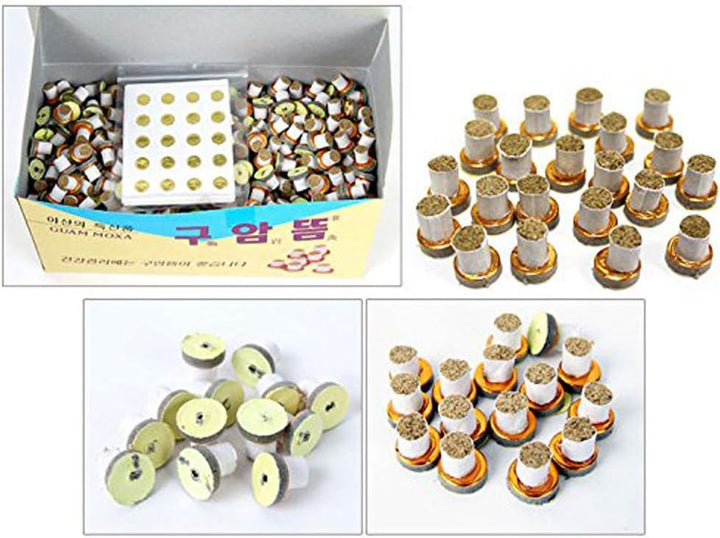 Moxa Moxibustion Mini Stick-On Moxa Homeopathic X (1100Pcs / 1 Box)