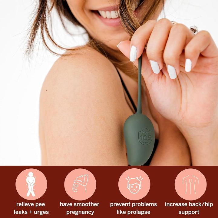 Pixie Pelvic Floor Exercise Trainer - Set of 6 - Pelvic Floor Muscle Strengthening Weights - Includes Pelvic Floor Exercises in Easy to Read Ebook for Beginners and Advanced