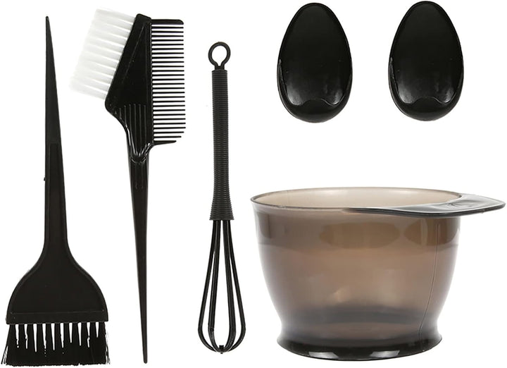 5PCS Hair Dye Color Brush and Bowl Set Ear Caps Dye Mixer Hair Tint Dying Coloring Applicator