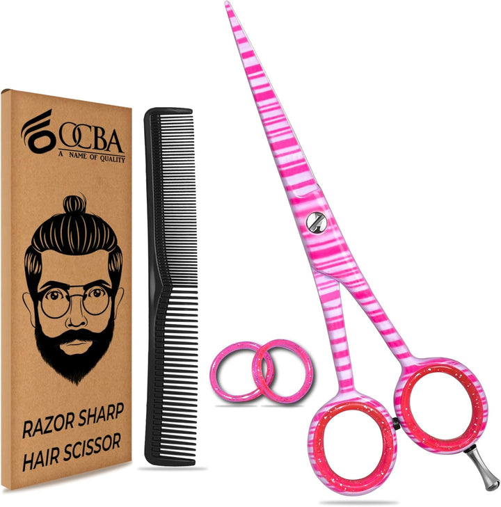 Professional 6" Hairdressing Scissor Sharp Hair Cutting Scissors for Barbers Hairdressers & Stylists Beard & Haircut Scissors for Men & Women (Classic Scissor)