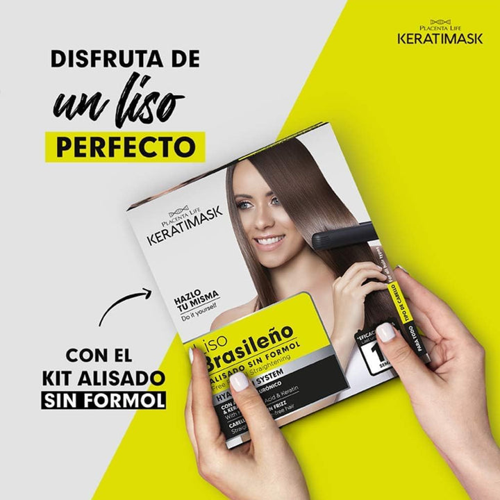 - Brazilian Keratimask Straightening Kit - Long Lasting Professional Results