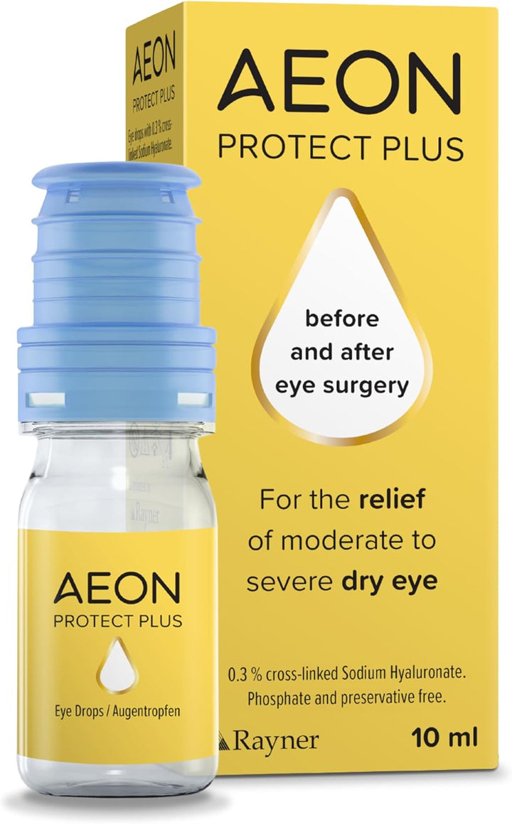 Protect plus - Eye Drops for Moderate to Severe Dry Eye before & after Surgery - Preservative Free & Contact Lens Friendly, 10Ml