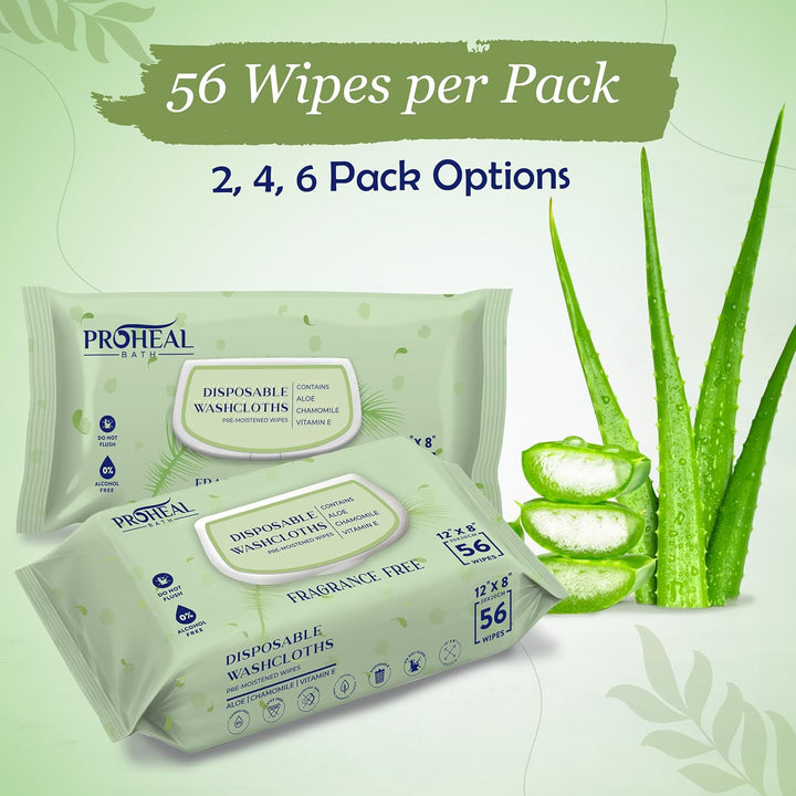 X Large Wet Wipes for Adults - 6 Packs of 56 [336 Count] Disposable Incontinence Wipes, 12" X 8" Adult Wipes for Elderly - Personal Body Wipes for Women and Men, Pre Moistened Adult Washcloths