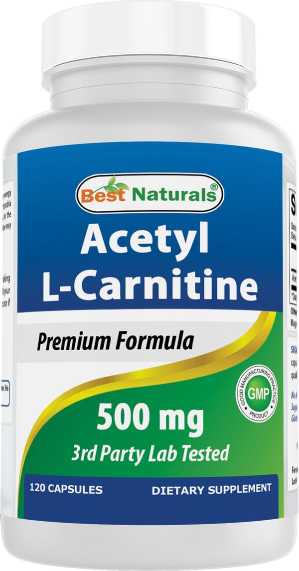 Acetyl L-Carnitine 500 Mg 120 Capsules