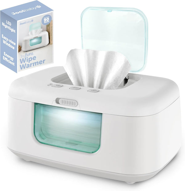 Tinybums Baby Wipe Warmer & Dispenser with LED Changing Light & On/Off Switch (Aqua) - Jool Baby