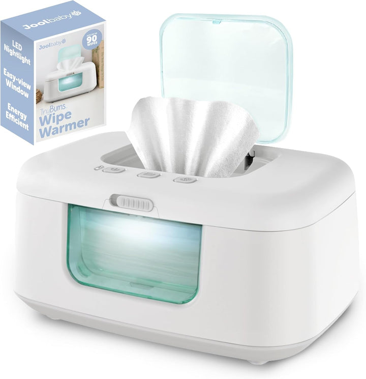 Tinybums Baby Wipe Warmer & Dispenser with LED Changing Light & On/Off Switch (Aqua) - Jool Baby