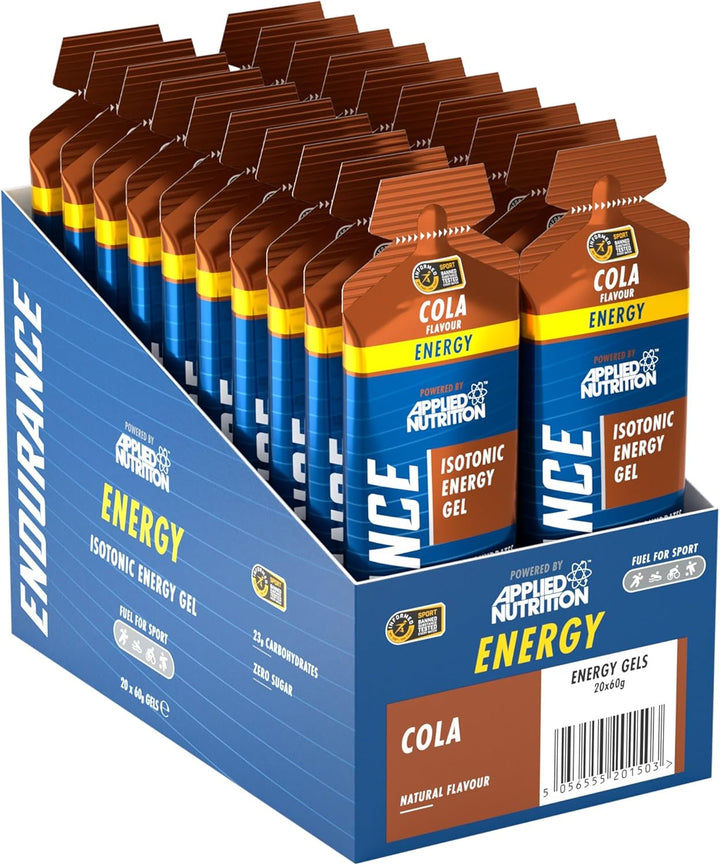 ISOTONIC | Caffeine Free Energy Gels | Performance-Enhancing Formula | Zero Fat Zero Sugar | 23G Carbohydrates (Pack of 6 X 60G) (Variety Pack)