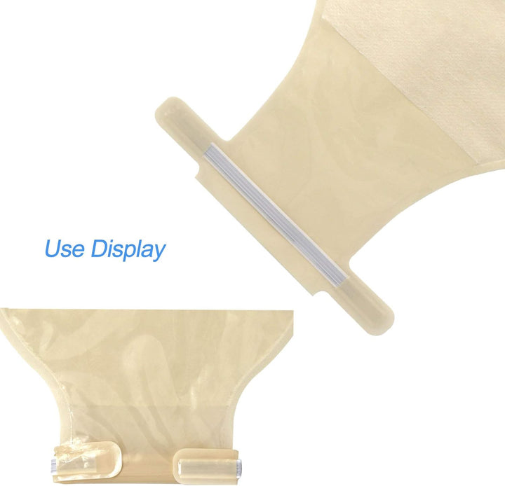 One Piece Ostomy Bag, Drainable Pouches Colostomy Ostomy Care Bag Incontinence Bags for Ileostomy Care Supplies, Cut to Fit 20-65Mm(Pack of 10)