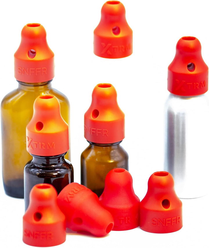 SNFFR the Sensational Aroma Amber Bottles Screw Twist Attachment to Your Bottle (Solo Small Red)