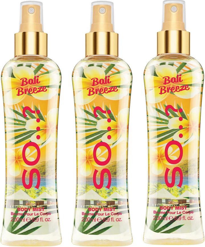 Summer Escapes Womens Bali Breeze Body Mist Fragrance Spray 200Ml